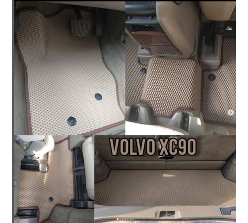 Коврики в салон, багажник для Volvo XC90 (2002-2014). Доставка по Беларуси.